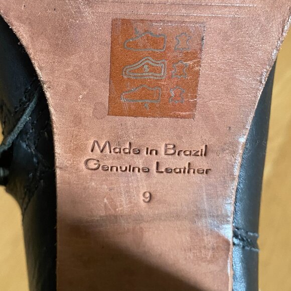 Madewell Billie Black leather ankle boots size 9 - Picture 6 of 7